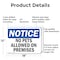 Signmission No Pets Allowed On Premises OSHA Notice Sign, Aluminum, 18in W x 12in L, 2PK OS-2PACK-NS-A-1218-L-14743 - alternate 6